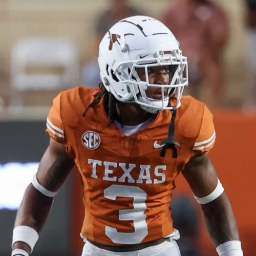 Mens Youth Womens Texas Longhorns #3 Jaylon Guilbeau 2024 SEC Orange College Football Game Jersey
