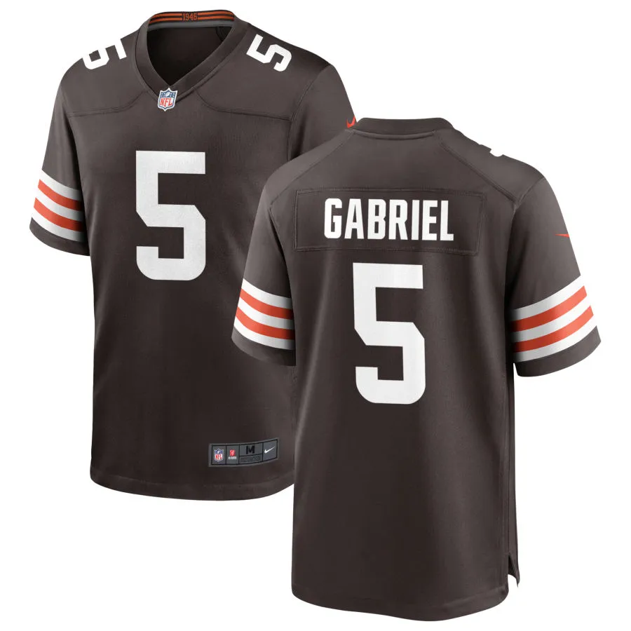 Youth Cleveland Browns #5 Dillon Gabriel Nike Brown Home Limited Jersey