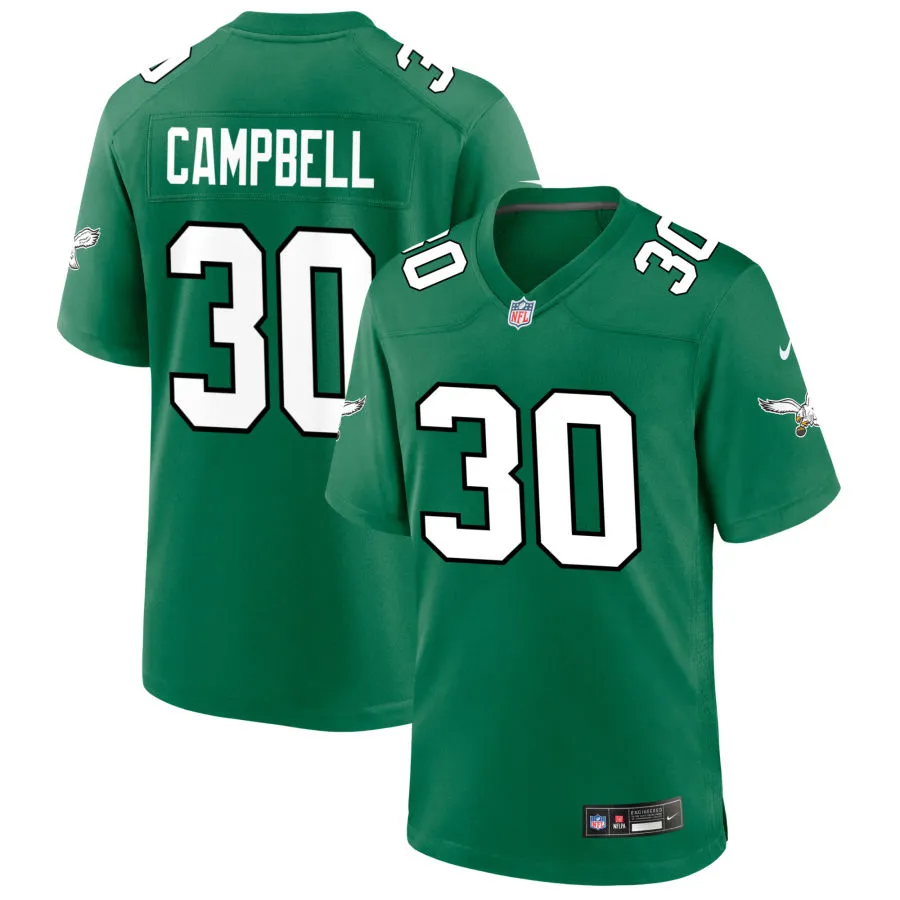 Youth Philadelphia Eagles #30 Jihaad Campbell Nike Kelly Green Retro Limited Jersey 