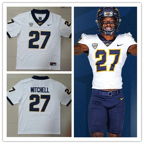 Mens Youth Womens Toledo Rockets #27 Quinyon Mitchell 2023 White Football Game Jersey