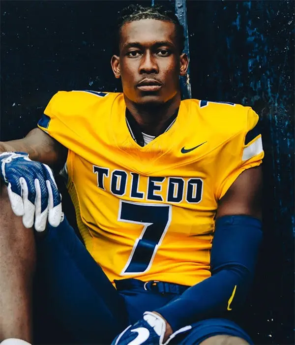 Mens Youth Womens Toledo Rockets Custom 2025 Gold Football Game Jersey