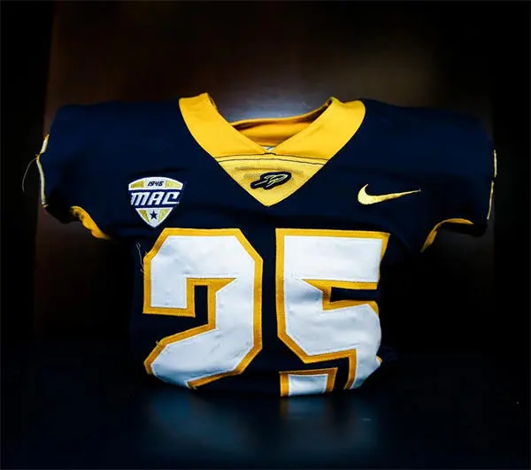 Mens Youth Womens Toledo Rockets Custom 2025 Navy Football Game Jersey