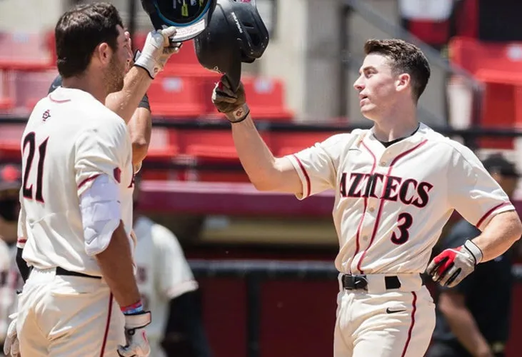 San Diego State Aztecs Custom Nike Cream College Baseball Game Jersey