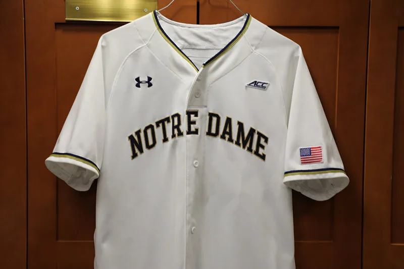 Notre Dame Fighting Irish White INotre Dame Baseball Game Jersey