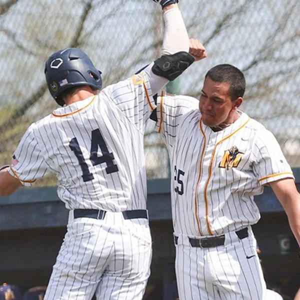Murray State Racers Custom White Pinstripe Baseball Game Jersey