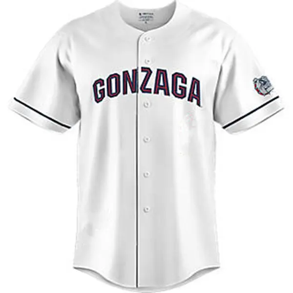 Gonzaga Bulldogs Blank Nike White Baseball Game Jersey