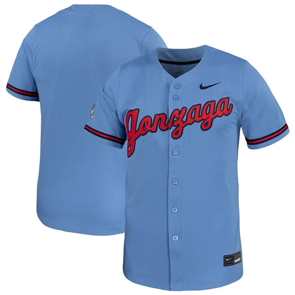 Gonzaga Bulldogs Blank Nike Blue Baseball Game Jersey