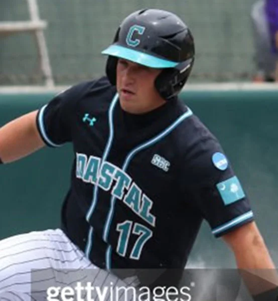 Coastal Carolina Chanticleers #17 Caden Bodine Black Baseball Game Jersey Coastal Carolina Chanticleers #17 Caden Bodine Black Baseball Game Jersey