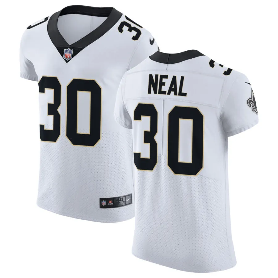 Mens New Orleans Saints #30 Devin Neal Nike White Vapor F.U.S.E Limited Jersey