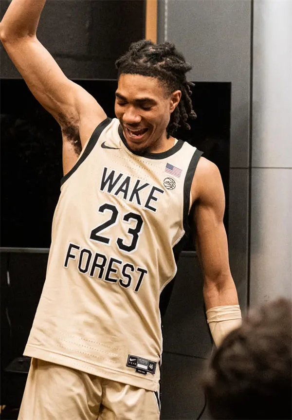 Wake Forest Demon Deacons Custom 2025 Gold College Basketball Game Jersey