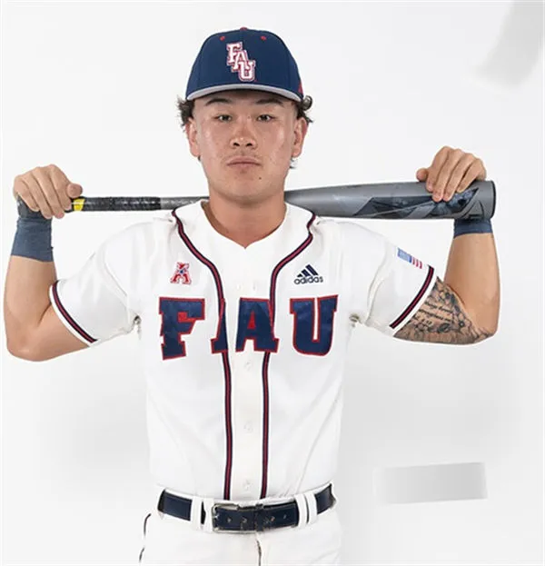 Florida Atlantic Owls Custom 2025 White FAU Baseball Game Jersey