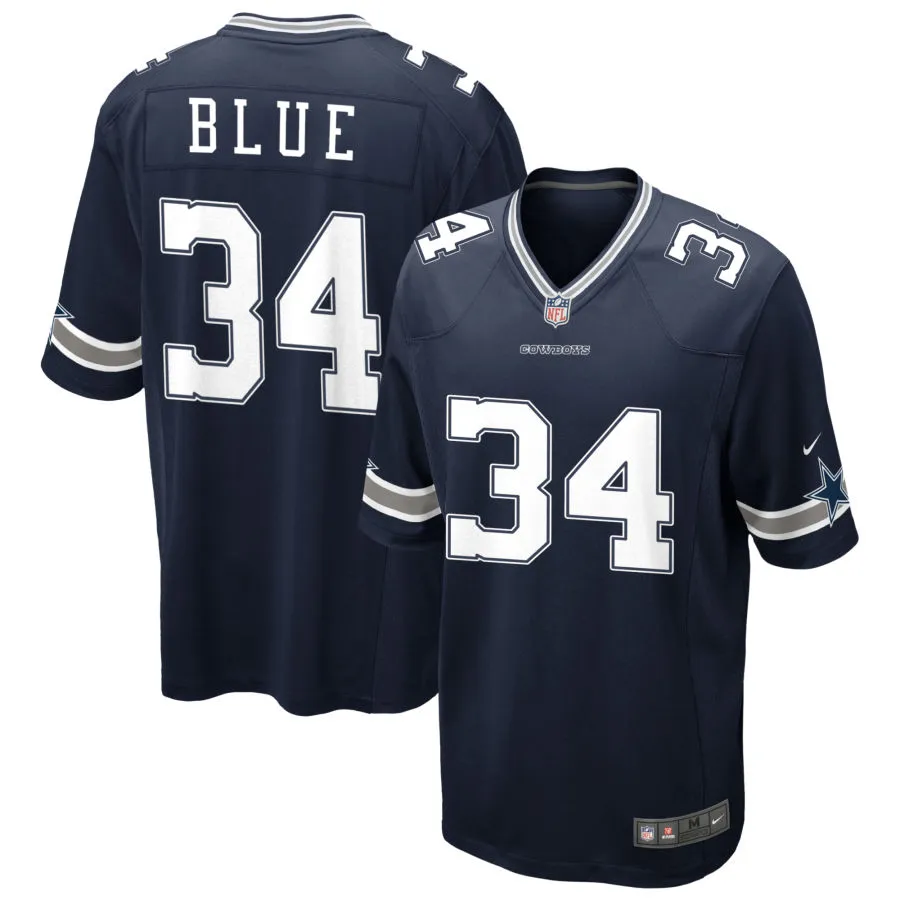 Mens Dallas Cowboys #34 Jaydon Blue Nike Navy Vapor F.U.S.E. Limited Jersey