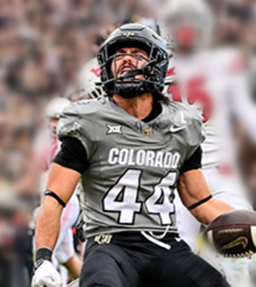 Colorado Buffaloes #44 Charlie Offerdahl Gray College Football Game Jersey