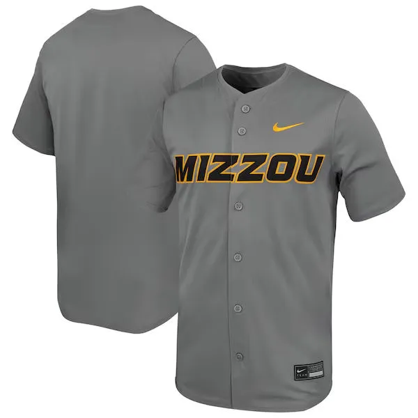 Missouri Tigers Blank Gray Baseball Team Jersey