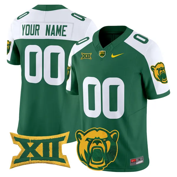 Baylor Bears Custom Green White Gratitude F.U.S.E. Limited Football Jersey