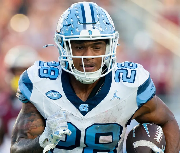 North Carolina Tar Heels #28 Omarion Hampton White Alternate Retro Limited Jersey