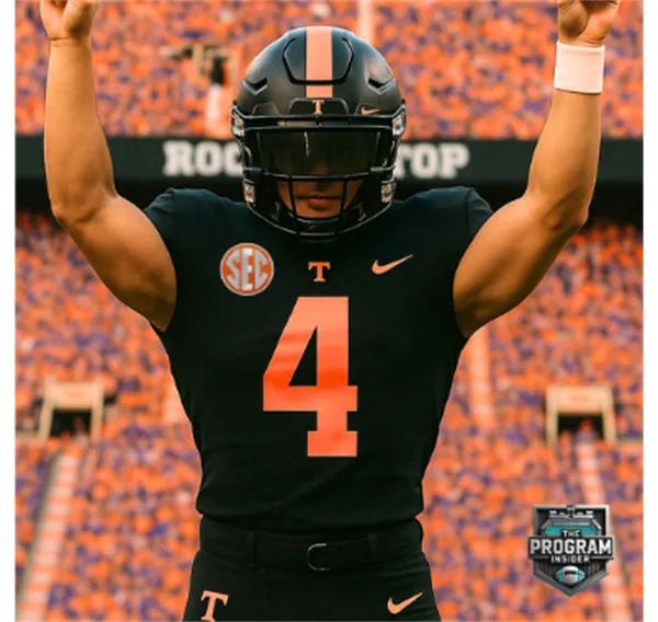 Tennessee Volunteers #4 Joey Aguilar Nike Black Dark Mode College Football Jersey