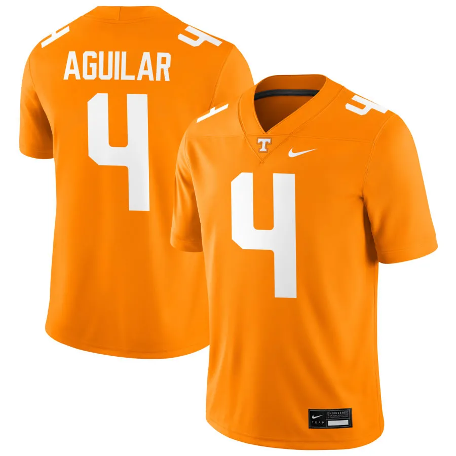 Tennessee Volunteers #4 Joey Aguilar  Nike Orange College Football Jersey
