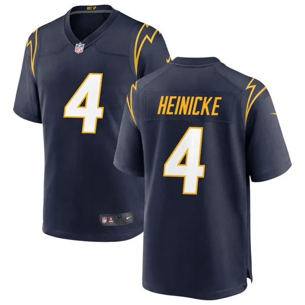 Men's Los Angeles Chargers #4 Taylor Heinicke Nike Navy Alternate Vapor F.U.S.E. Limited Jersey