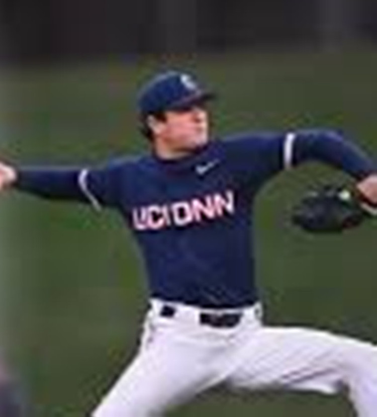 Uconn Huskies #12 Sean Finn Navy College Baseball Game Jersey