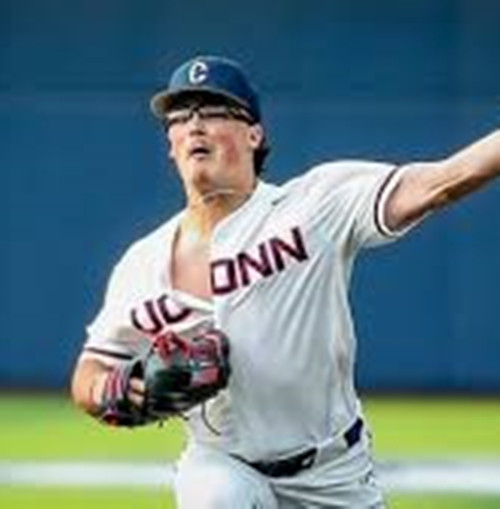 Uconn Huskies #46 Oliver Pudvar White College Baseball Game Jersey
