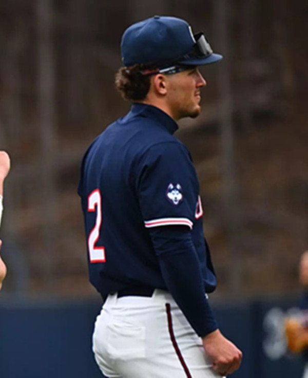 Uconn Huskies #2 Tyler Minick Navy College Baseball Game Jersey