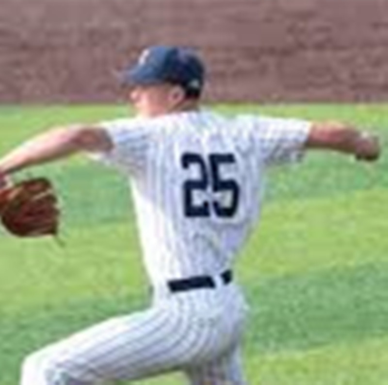Uconn Huskies #25 Thomas Ellisen White Pinstripe College Baseball Game Jersey