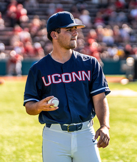 Uconn Huskies #46 Oliver Pudvar Navy College Baseball Game Jersey