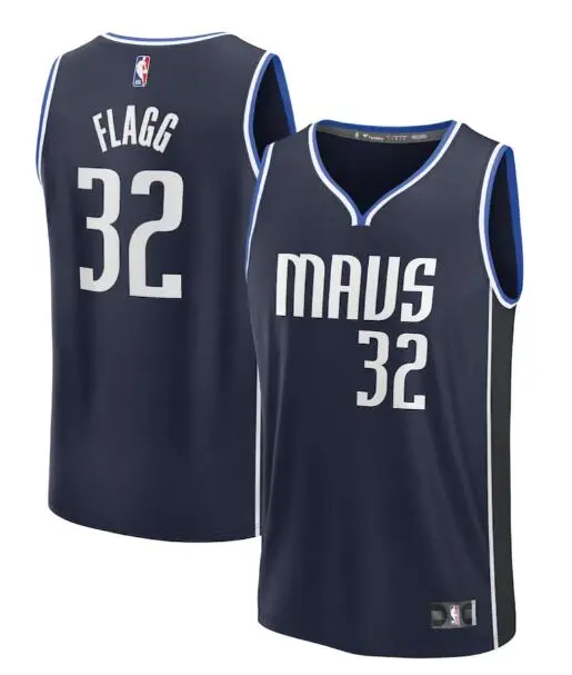 Youth Dallas Mavericks #32 Cooper Flagg Navy Statement Edition Jersey