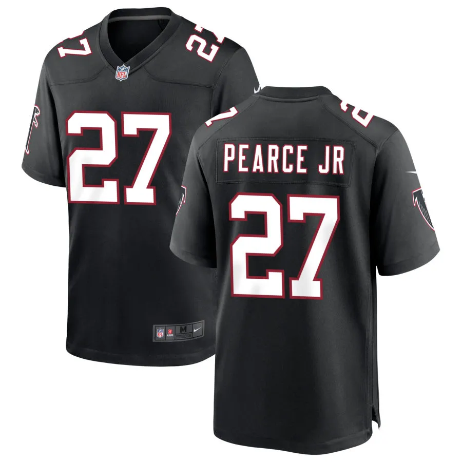 Men's Atlanta Falcons #27 James Pearce Jr. Nike Black Throwback Limited Jersey