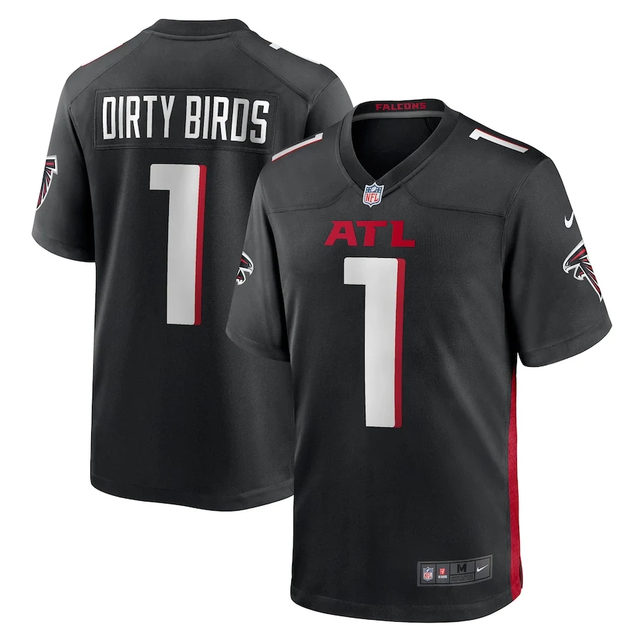 Men's Atlanta Falcons #1 Dirty Birds Nike Black Vapor F.U.S.E. Limited Jersey
