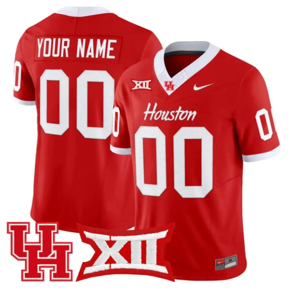 Houston Cougars Custom 2025 Red Vapor F.U.S.E. Limited Jersey