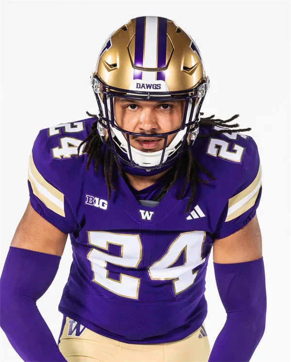 Washington Huskies #24 Adam Mohammed 2025 BIG 10 Purple Football Game Jersey