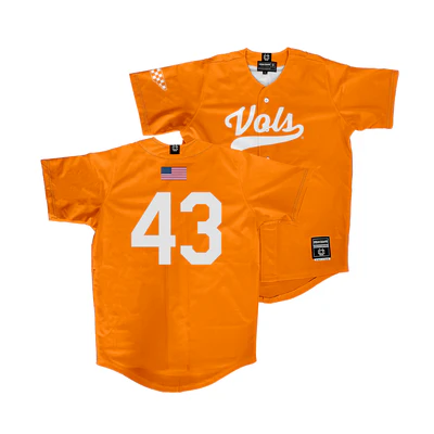 Tennessee Volunteers #43 Luke Payne Nike Orange Vols College Baseball Game Jersey