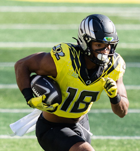 Oregon Ducks #18  Kenyon Sadiq Yellow College Football Game Jersey