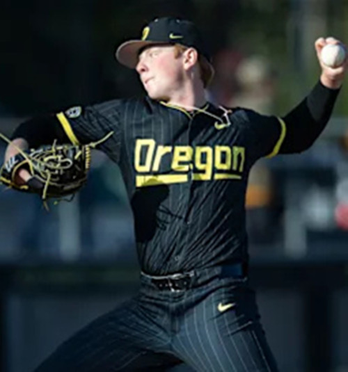 Oregon Ducks #24 Ian Umlandt 2025 Black Oregon College Baseball Game Jersey