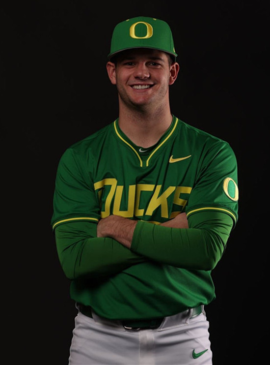 Oregon Ducks #2 Grayson Grinsell Green Ducks College Baseball Game Jersey