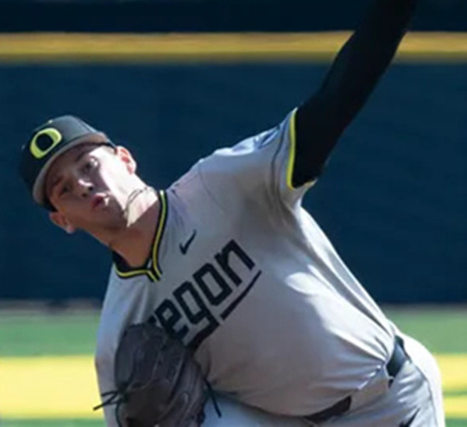 Oregon Ducks #2 Grayson Grinsell Gray Oregon College Baseball Game Jersey