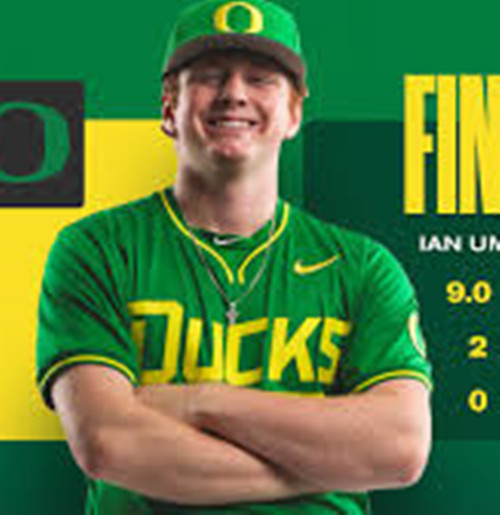 Oregon Ducks #24 Ian Umlandt Green Ducks College Baseball Game Jersey