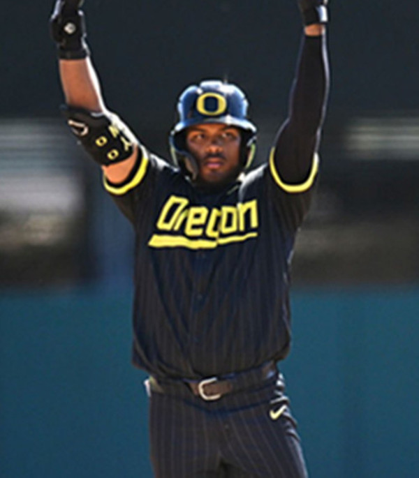 Oregon Ducks #25 Jacob Walsh 2025 Black Oregon College Baseball Game Jersey