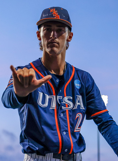 UTSA Roadrunners Custom Stitched Navy Collsege Baseball Game Jersey