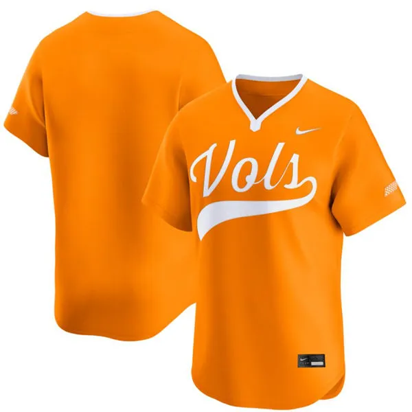 Tennessee Volunteers Blank Nike 2025 Orange Pullover Alternate Limited Baseball Fashion Jersey