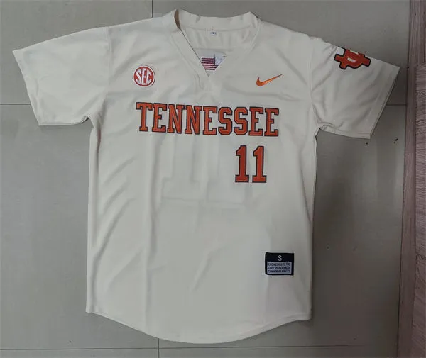 Tennessee Volunteers #11 Andrew Fischer Nike 2025 Natural Pullover Alternate Limited Baseball Fashion Jersey
