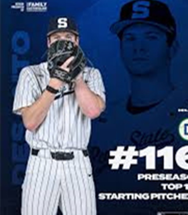 Penn State Nittany Lions #33 Ryan DeSanto White Pinstripe College Baseball Game Jersey