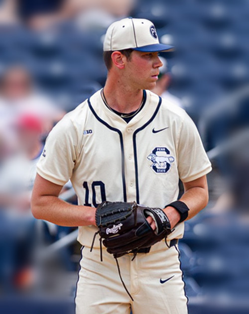 Penn State Nittany Lions #10 Ben DeMell Cream College Baseball Game Jersey