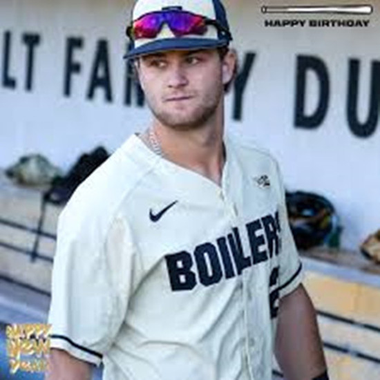 Purdue Boilermakers #20 Aaron Manias Yellow College Baseball Game Jersey