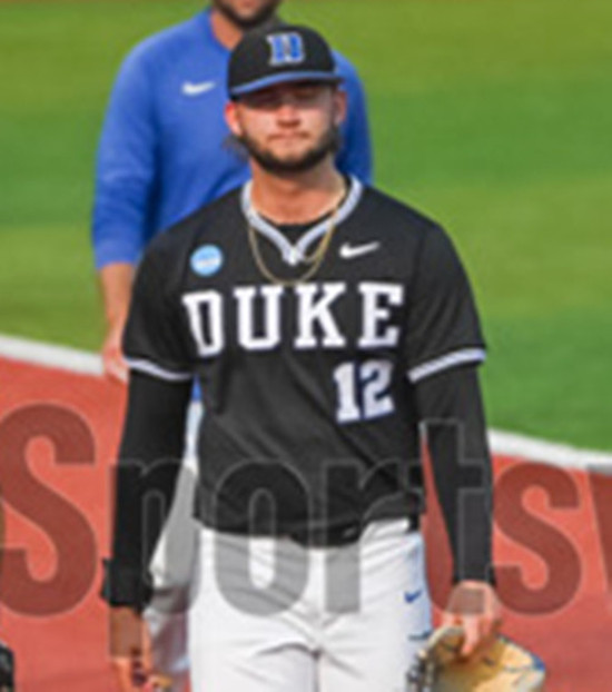 Duke Blue Devils #12 Henry Zatkowski Black Pullover With Strip College Baseball Game Jersey