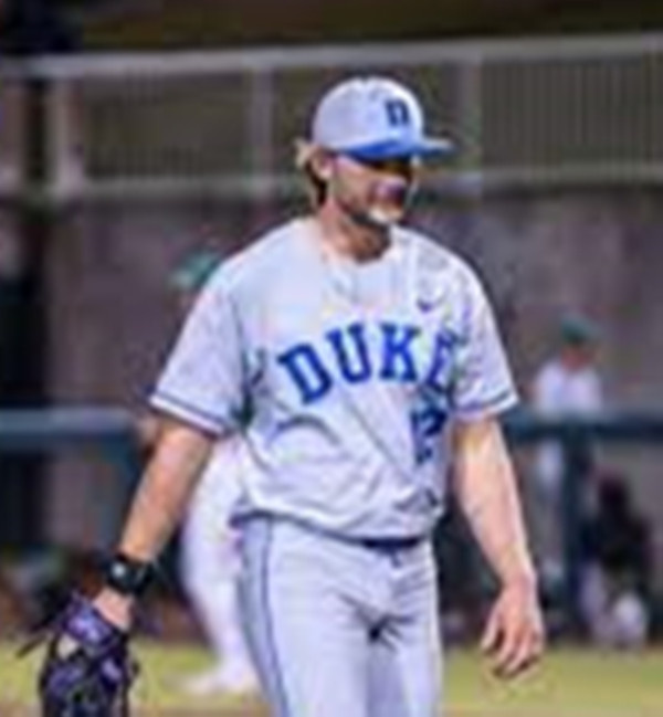 Duke Blue Devils #12 Henry Zatkowski Grey Two Button College Baseball Game Jersey