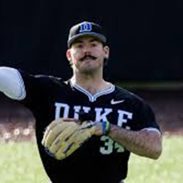 Duke Blue Devils #34 Ben Miller Black With Strip College Baseball Game Jersey