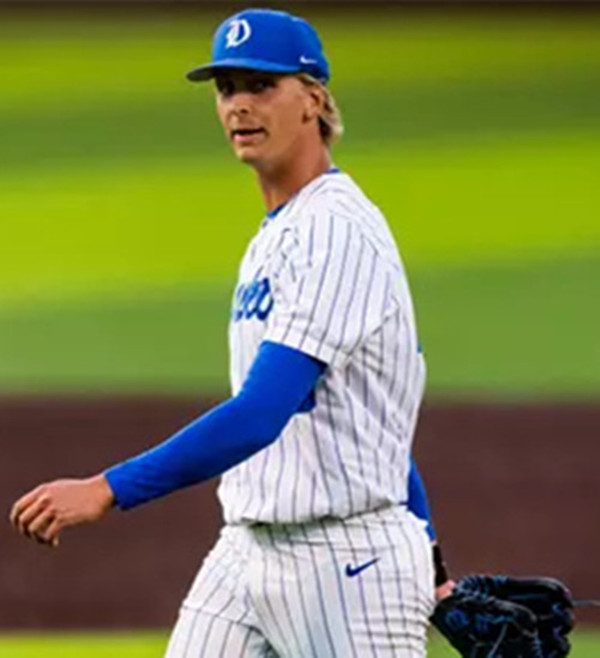 Duke Blue Devils #35 Noah Murray White Pinstripe College Baseball Game Jersey